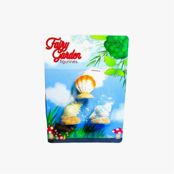 Fairy Garden Figurines Seashells DIY Yard Art Table Display Fairy Crossing - Picture 1 of 1